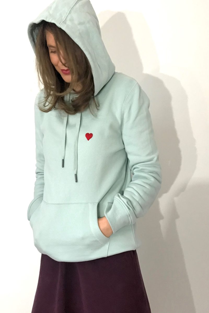 Aqua Green LOVE Hoodie
