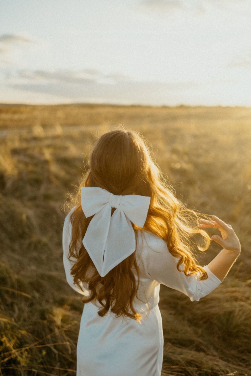 White Classy Hair Bow