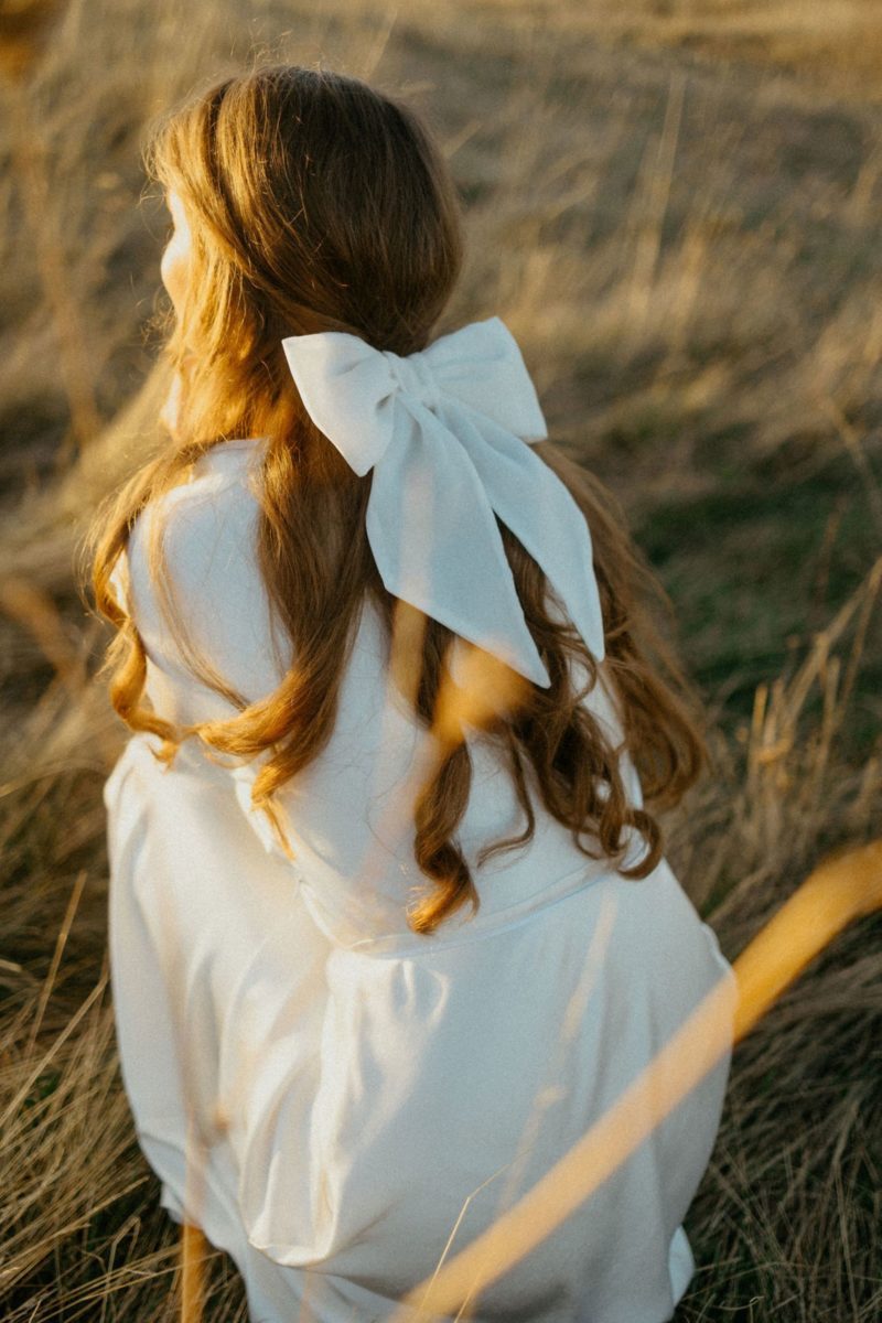 White Classy Hair Bow