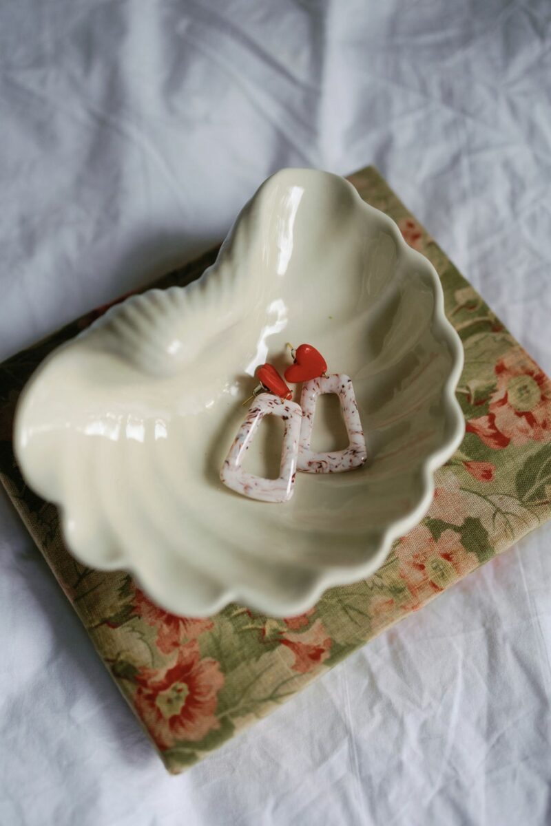 ROSA RED HEART EARRINGS